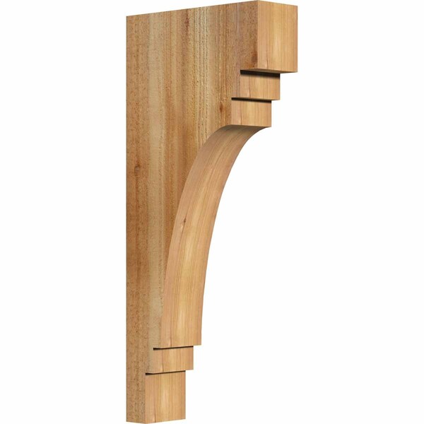 Ekena Millwork Pescadero Rough Sawn Corbel, Western Red Cedar, 4"W x 12"D x 28"H COR04X12X28PEC00RWR - main
